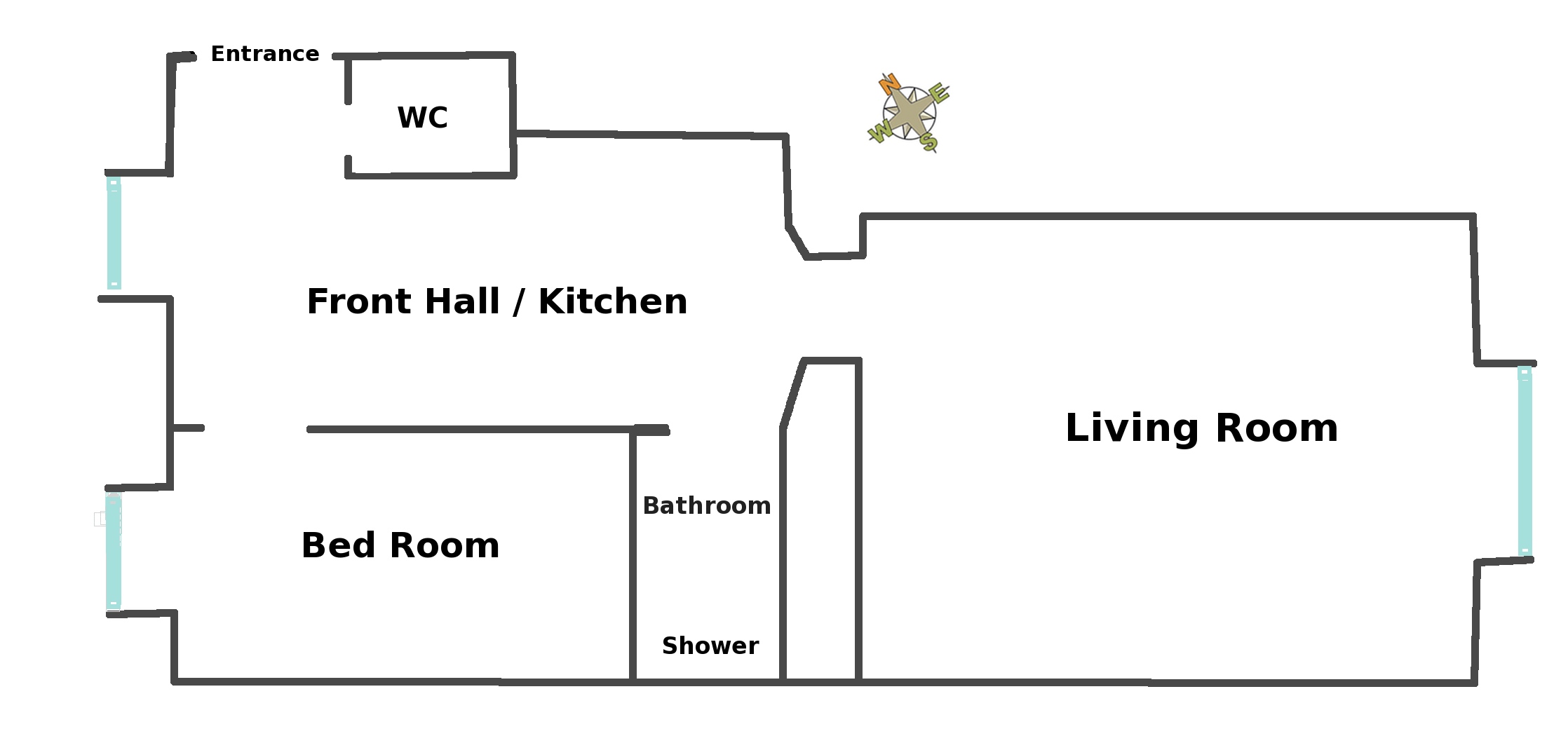 Abbildung Grundriss Klassikapartment Landstraße T28