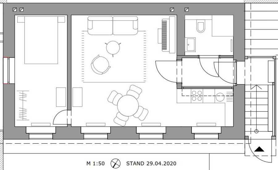 Abbildung Grundriss Business Apartment Millergasse