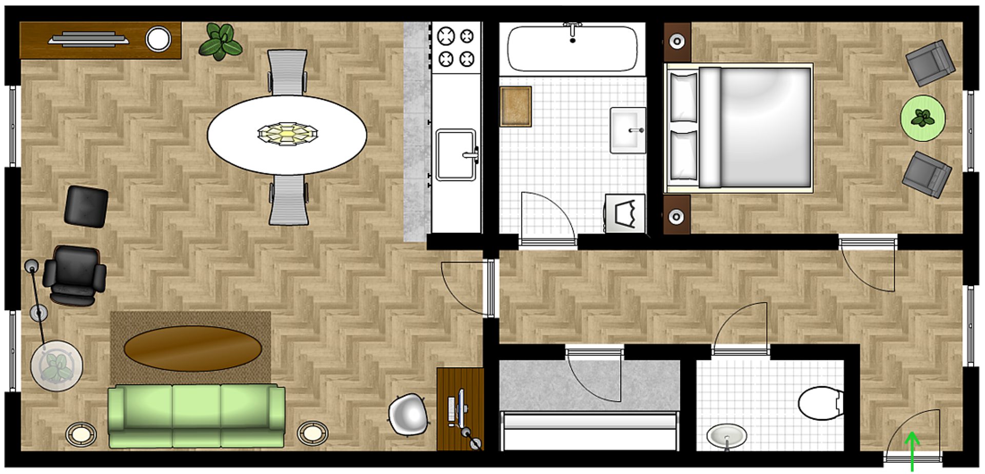 Abbildung Grundriss Westbahnstraße