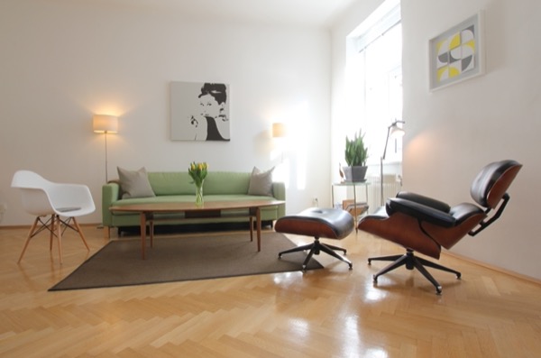 Übergangswohnung Westbahnstraße: Wohnzimmer